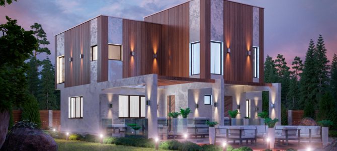 «Qube House». High-tech House