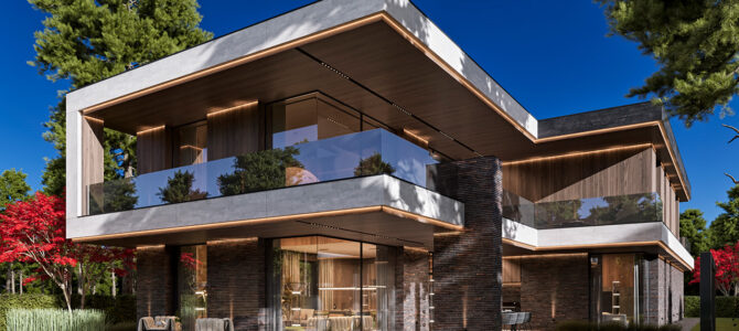 «Fire Residence». House in the Wright style «Fire Residence». House in the Wright style