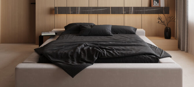 «Good wood». Second guest bedroom in minimalism style